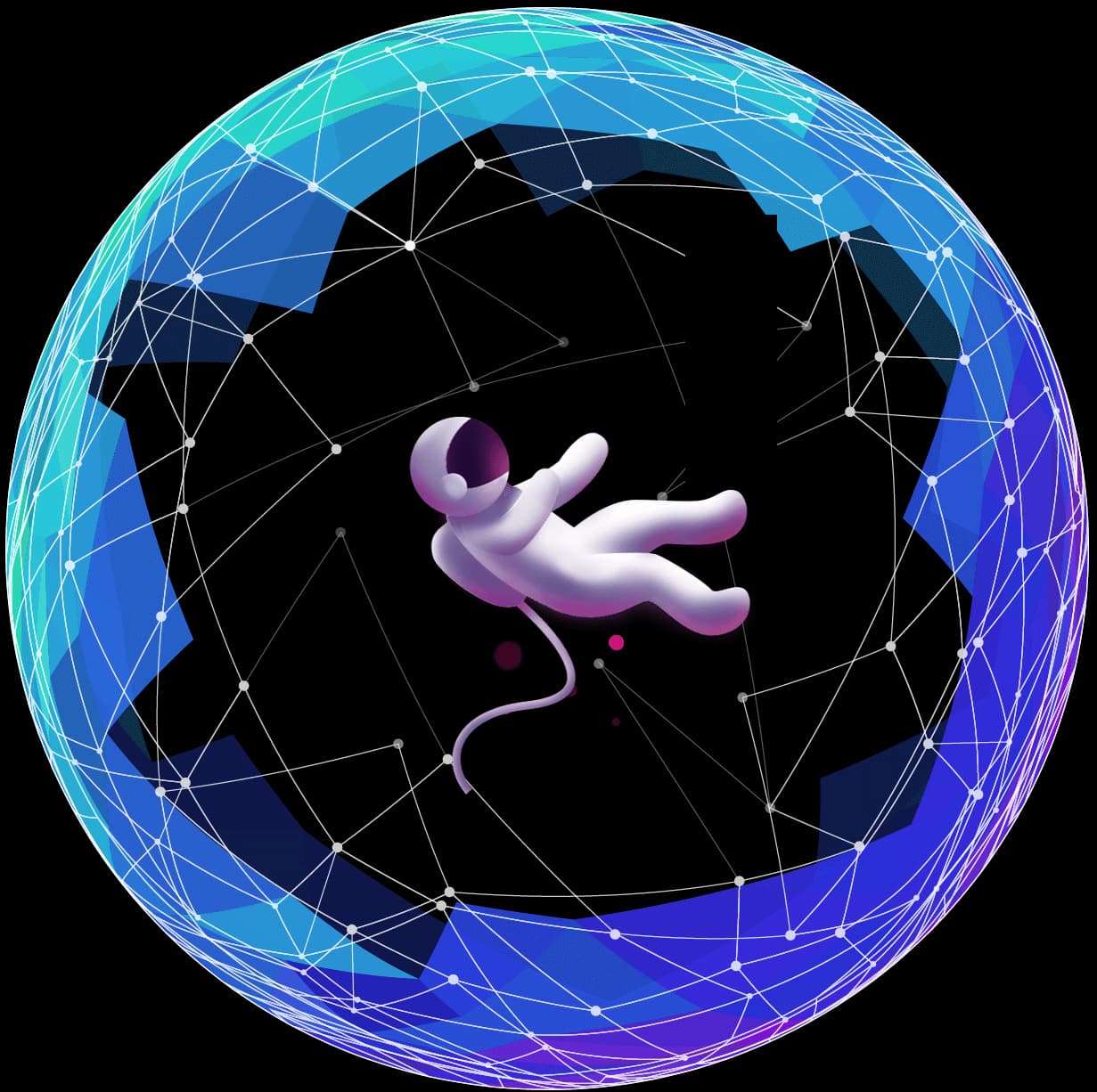 image of an astronaut floating in space